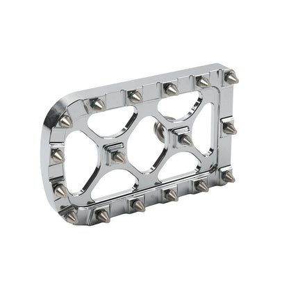 CNC Silver Brake Pedal Pad for Harley Softail Touring Electra Road Glide