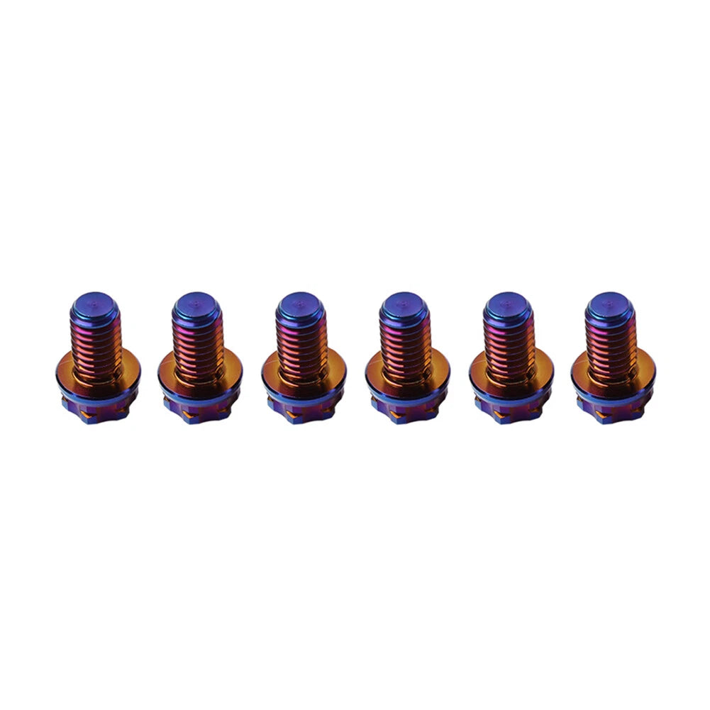 6 x Titanium Bolt Torx Head Flange Screw M10x30mm for Motorcycle Bike