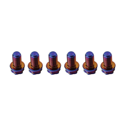 6 x Titanium Bolt Torx Head Flange Screw M10x30mm for Motorcycle Bike