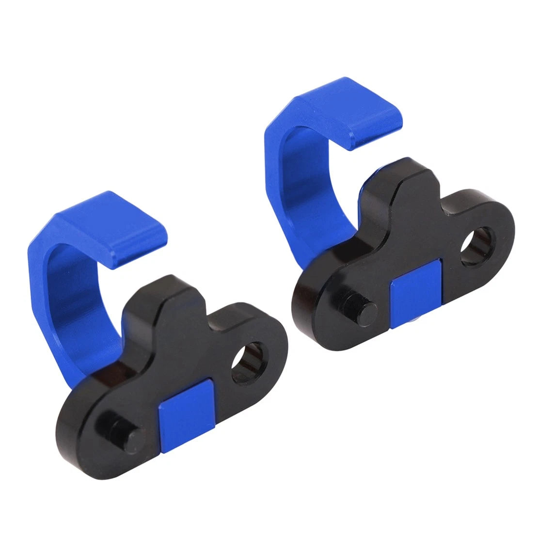 2 x Blue Rear Brake Line Hose Snap Clamps for Suzuki RM250 RM-Z450 (2000-2023)