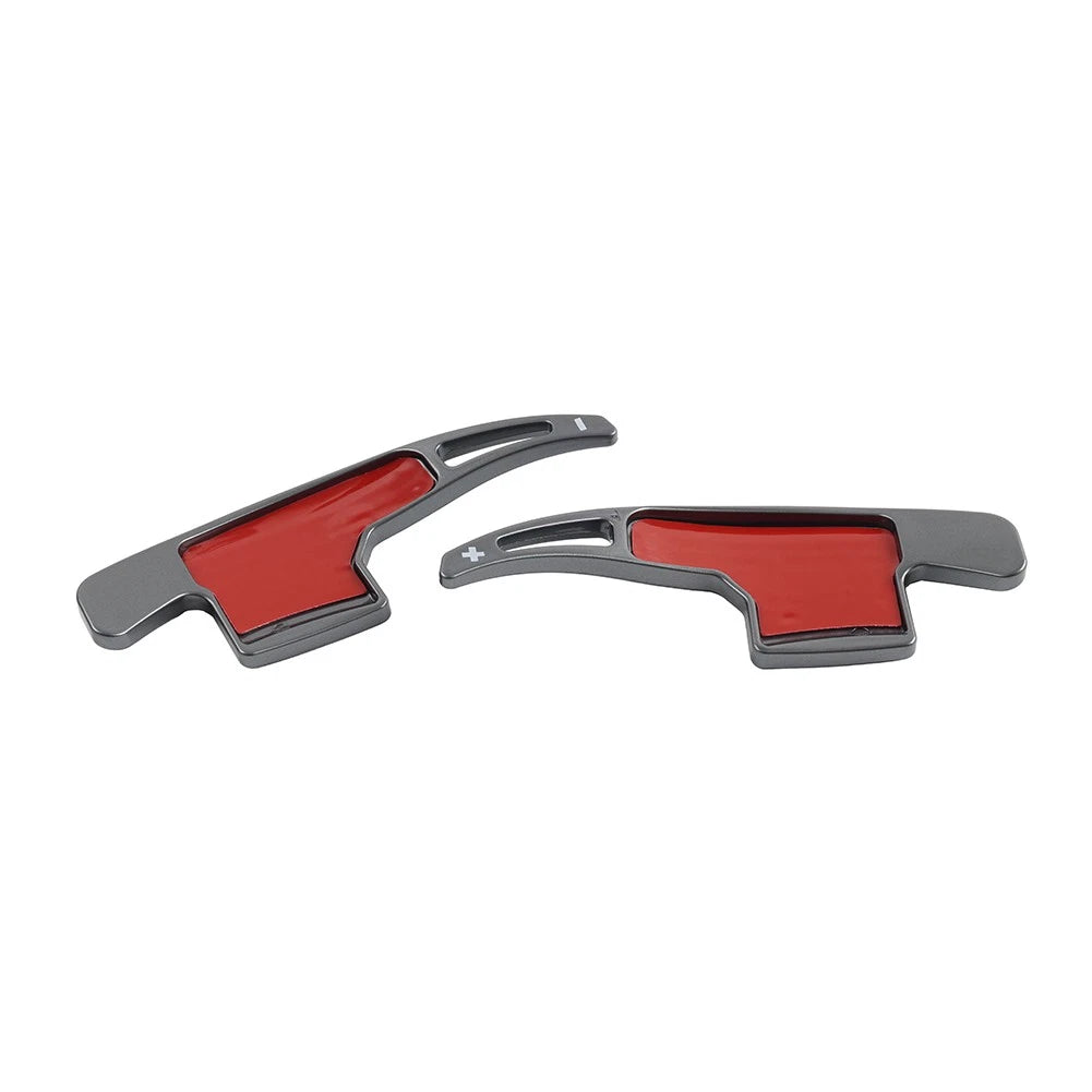 Gray Steering Wheel Shifter Paddle Extensions for Ford Mustang (2015-2023)