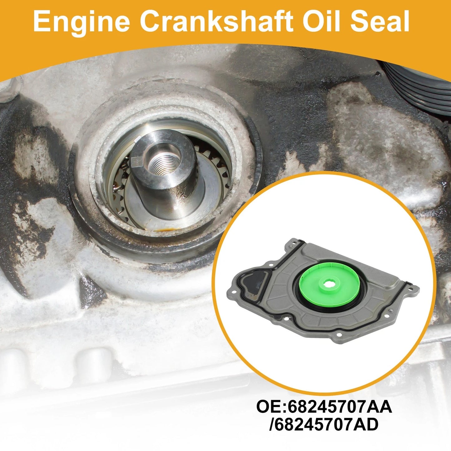 1 x Rear Crankshaft Oil Seal with Flange for Dodge Durango (2016-2017)