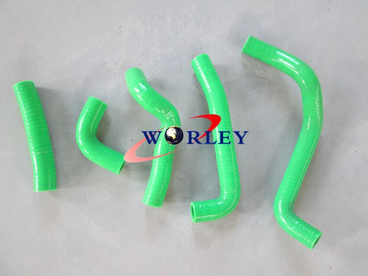 Green Hose & Aluminum Radiator for Kawasaki KDX200 KDX220 (1995-2006)