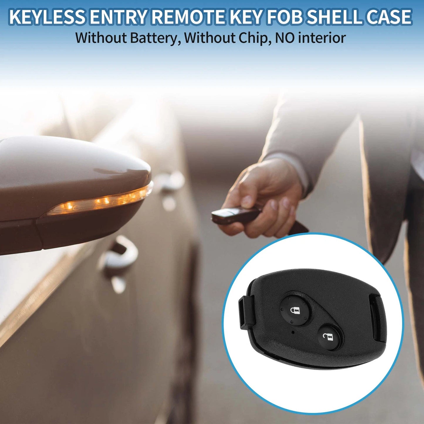 Keyless Entry Remote Key Fob Shell Case for Honda Civic (2006-2013)