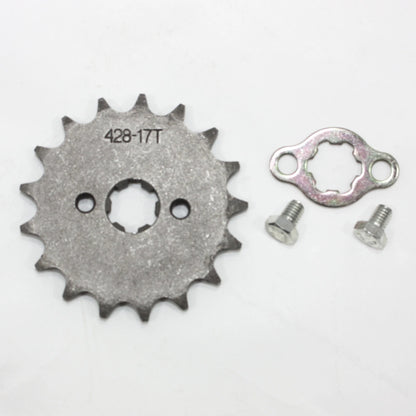 17T 17mm 428 Chain Front Sprocket for PIT TRAIL QUAD DIRT BIKE ATV BUGGY