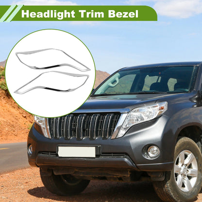 Front Left Right Headlight Trim Bezel for Toyota Prado FJ150 (2014-2017)