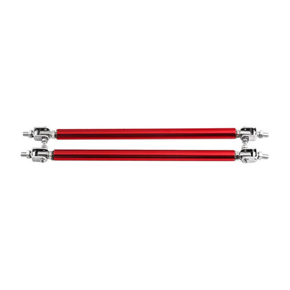 Adjustable Front Bumper Lip Splitter Strut Rod Tie Support Bar for Universal Red