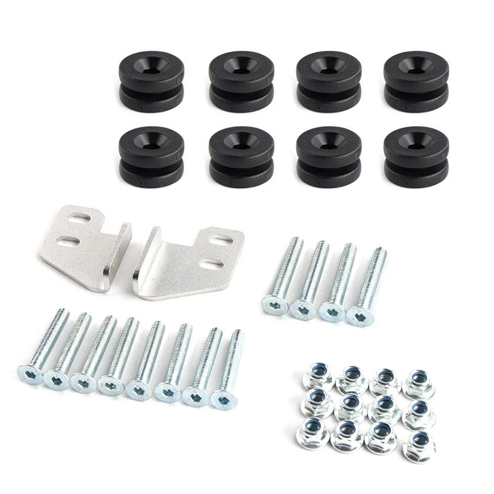 Flat Tube Motorcycle Side Luggage Case Baseplate Screw Spacers for Universal