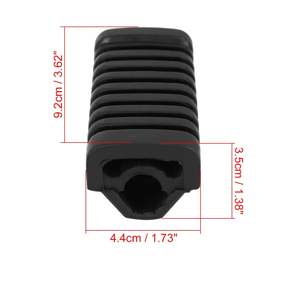 1 Pair Foot Pegs Plate Foot Pedal Cover Footrest Pad for Honda WY 125