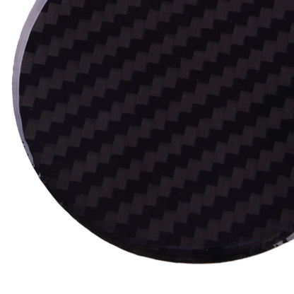 Black Carbon Fiber Cup Holder Pad Non-Slip Mat for Universal Cars
