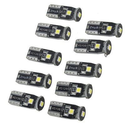 10Pc T10 3SMD LED Wedge Dome Light Bulbs for Car (Various Years)