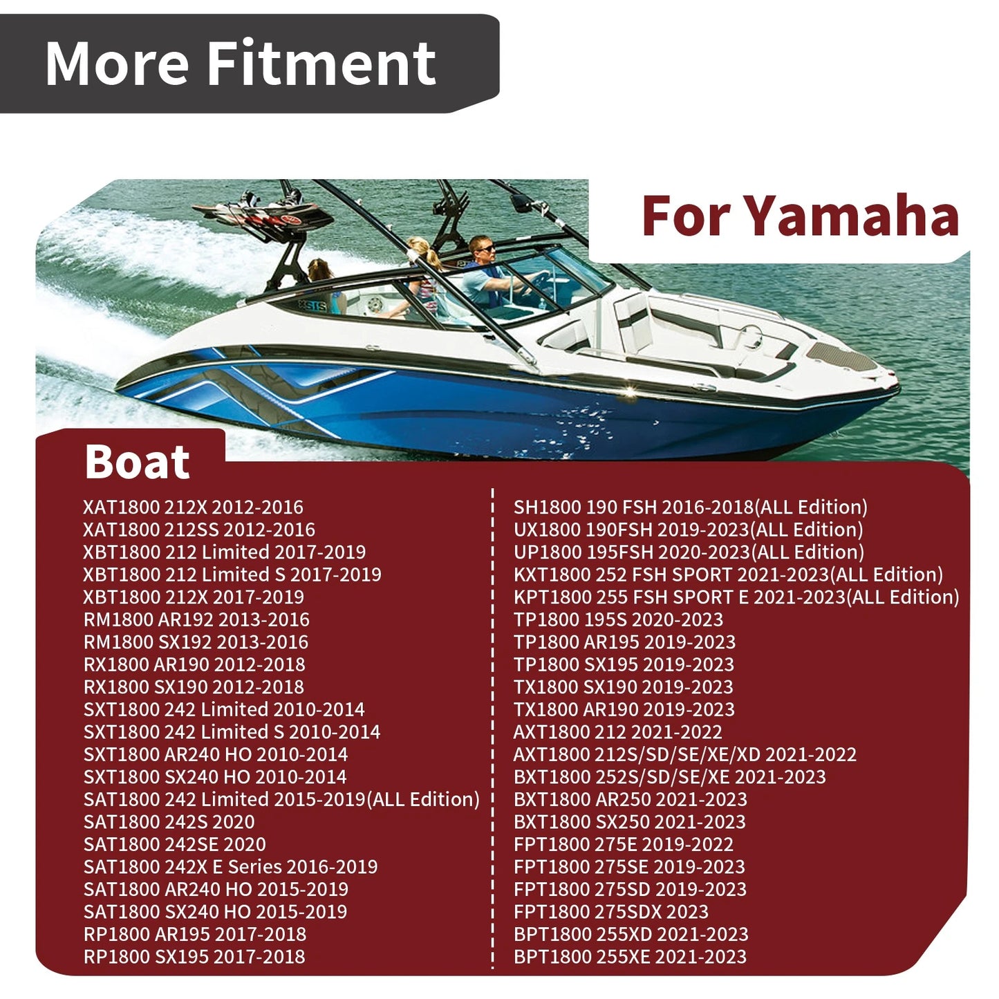 2 x Crankshaft Main Bearing for Yamaha WaveRunner 1800 FX