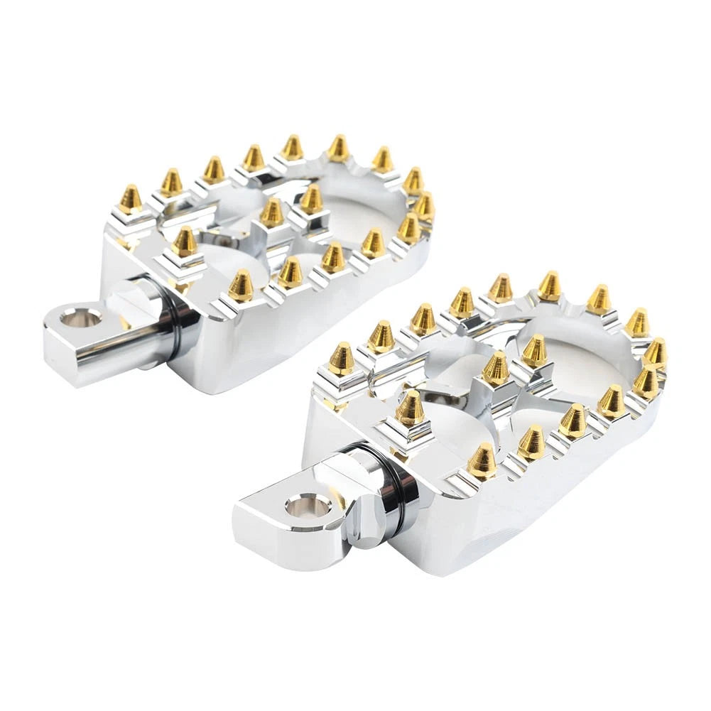 CNC Wide Fat Foot Pegs for Harley Dyna Sportster (2004-2023)