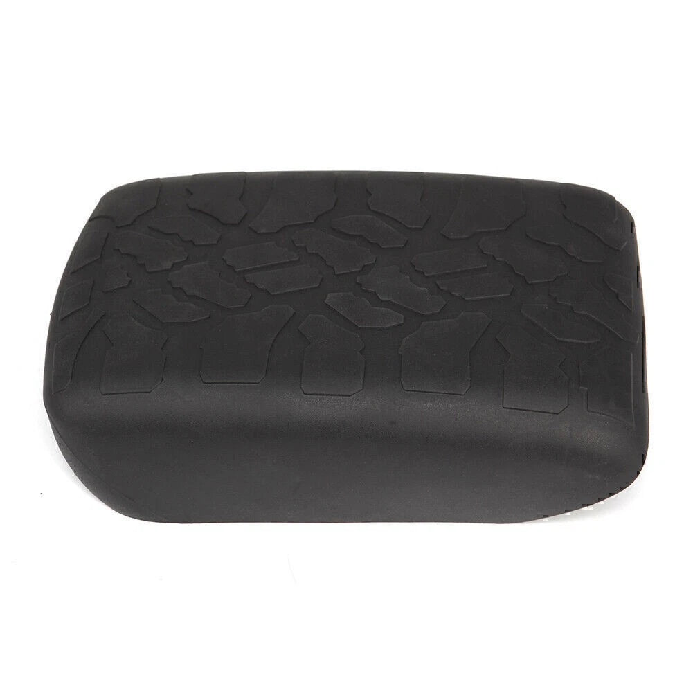 Black Rubber Non-slip Armrest Box Cover Pad for Jeep Wrangler JL (2018-2023)