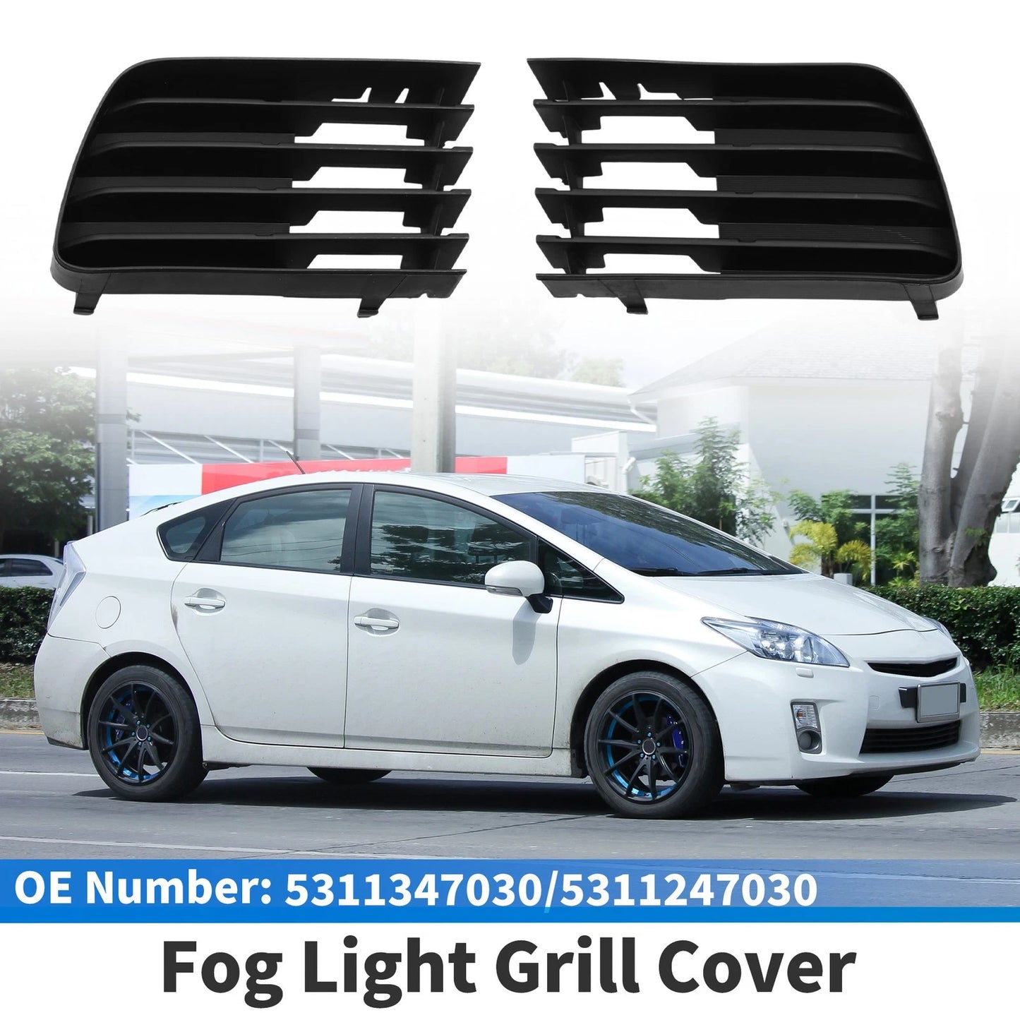 Fog Light Grill Front Left Front Right for Toyota Prius (2004–2009)