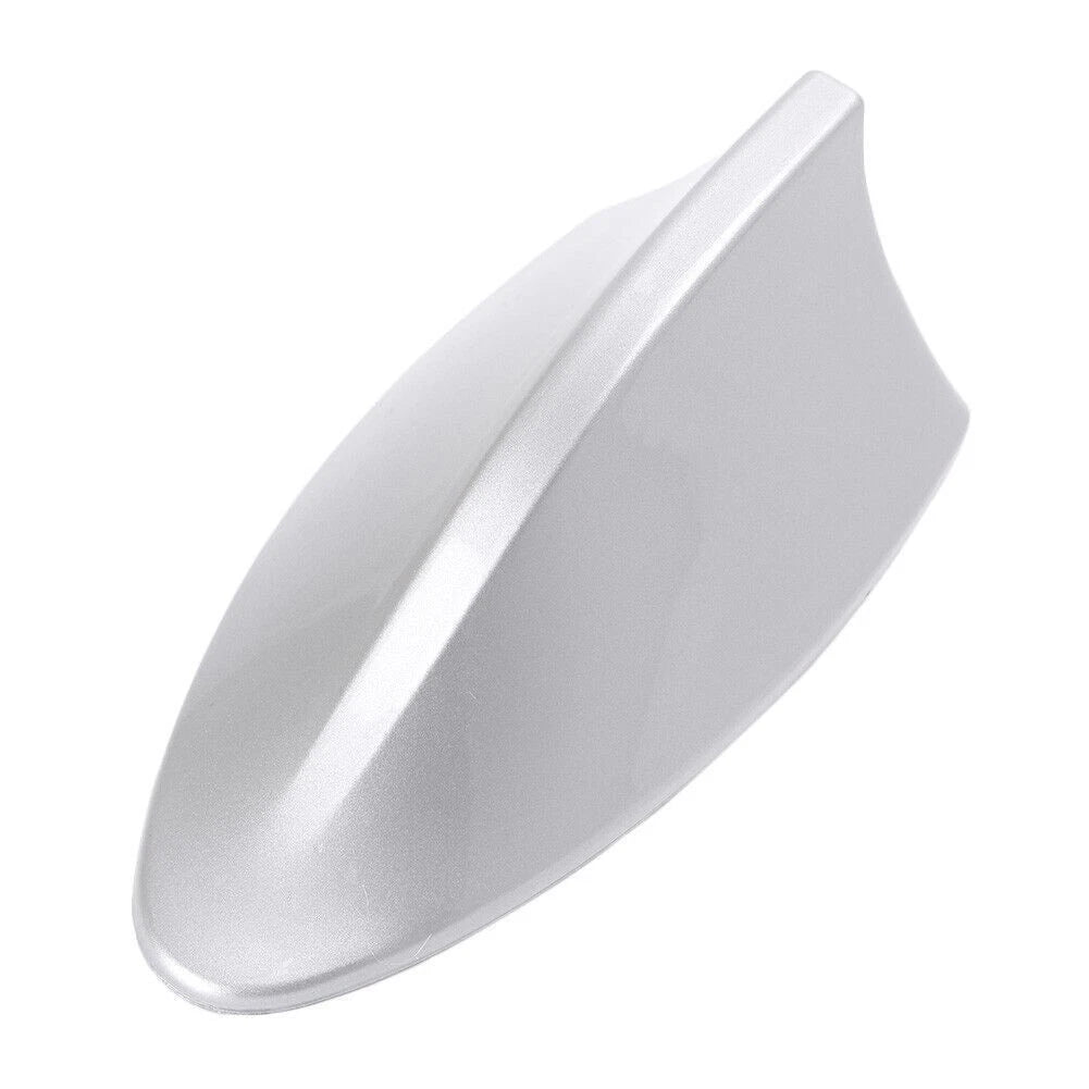 Shark Fin Roof Antenna for Universal Car - FM/AM Radio Receiver - Silver