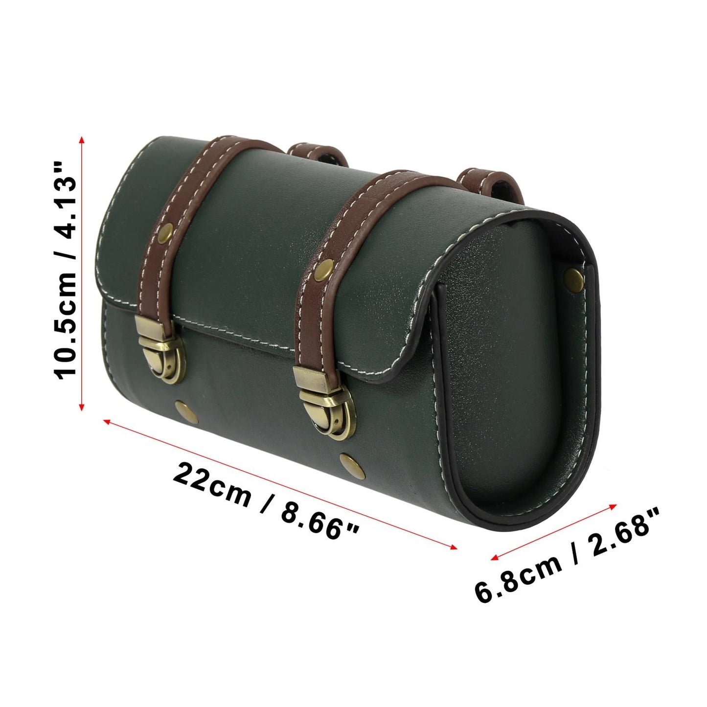 Saddlebag Side Tool Bags 2 x Quick Release Buckles Green for Motorcycle