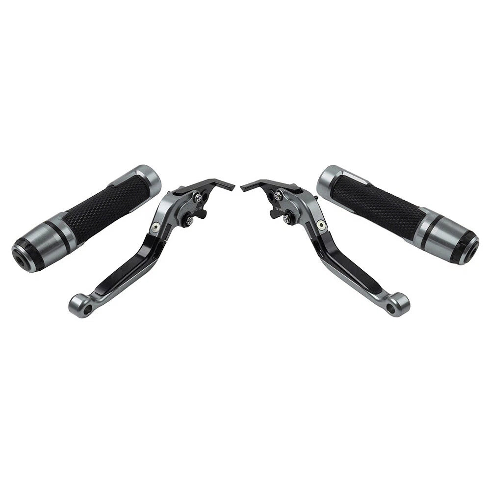Folding Extendable Brake Clutch Lever Grip Set for Kawasaki Ninja ZX-6