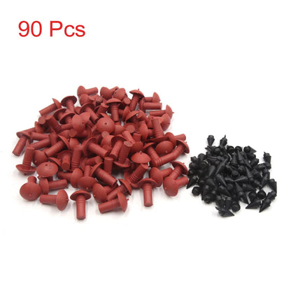 90 Pcs Mushroom Style Tubeless Tire Repair Insert Sockets for Motorcycle