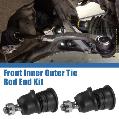 10 Pcs Tie Rod End Links Front Inner Outer for Chrysler Voyager (2001-2003)