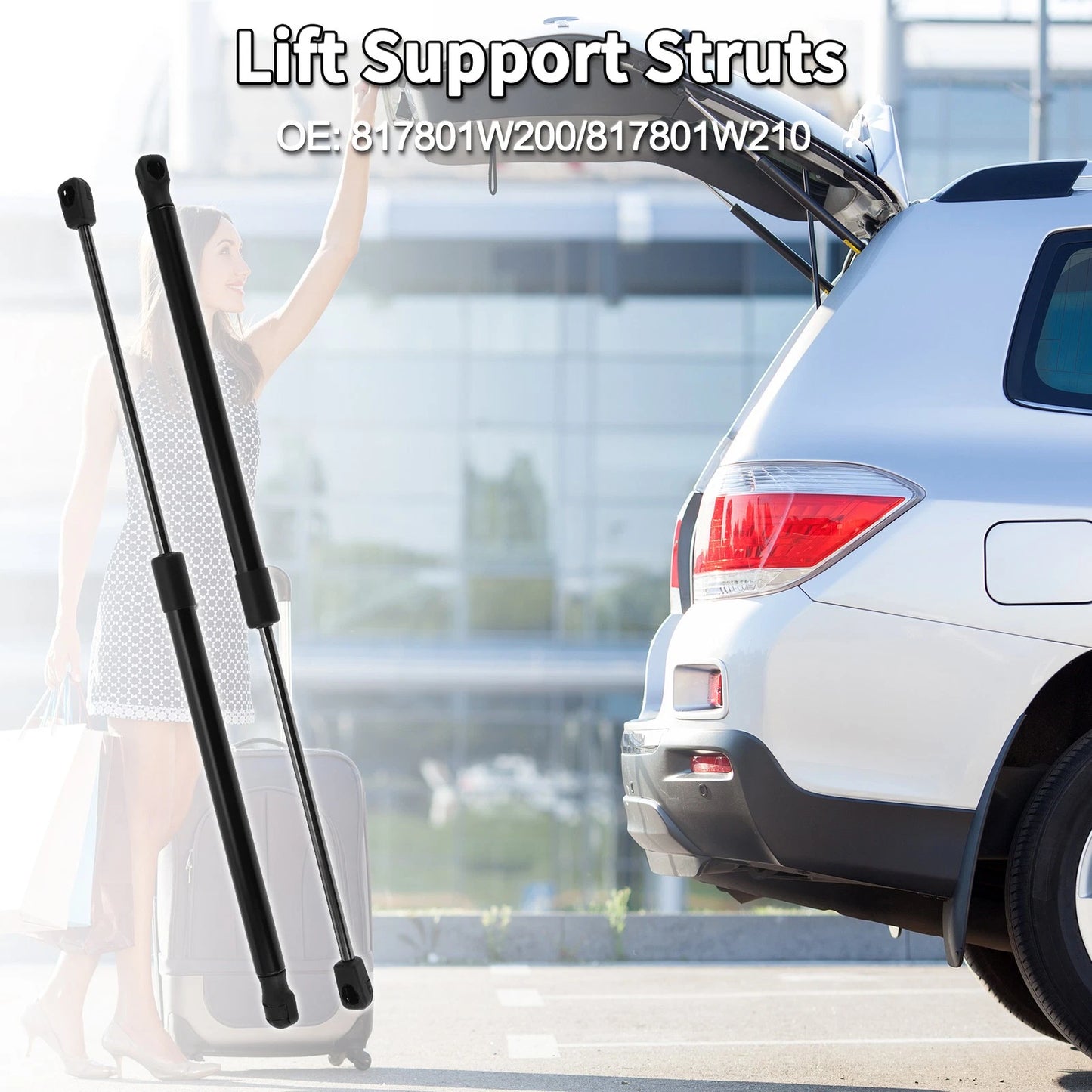 Rear Hatch Lift Supports for Kia Rio (2012-2017)