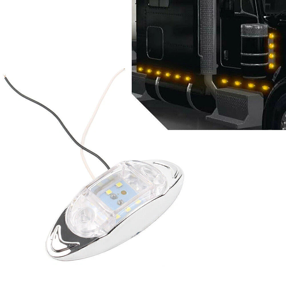 24V 6 x LED Indicator Light for Truck Trailer Side Marker Brake Warning Light