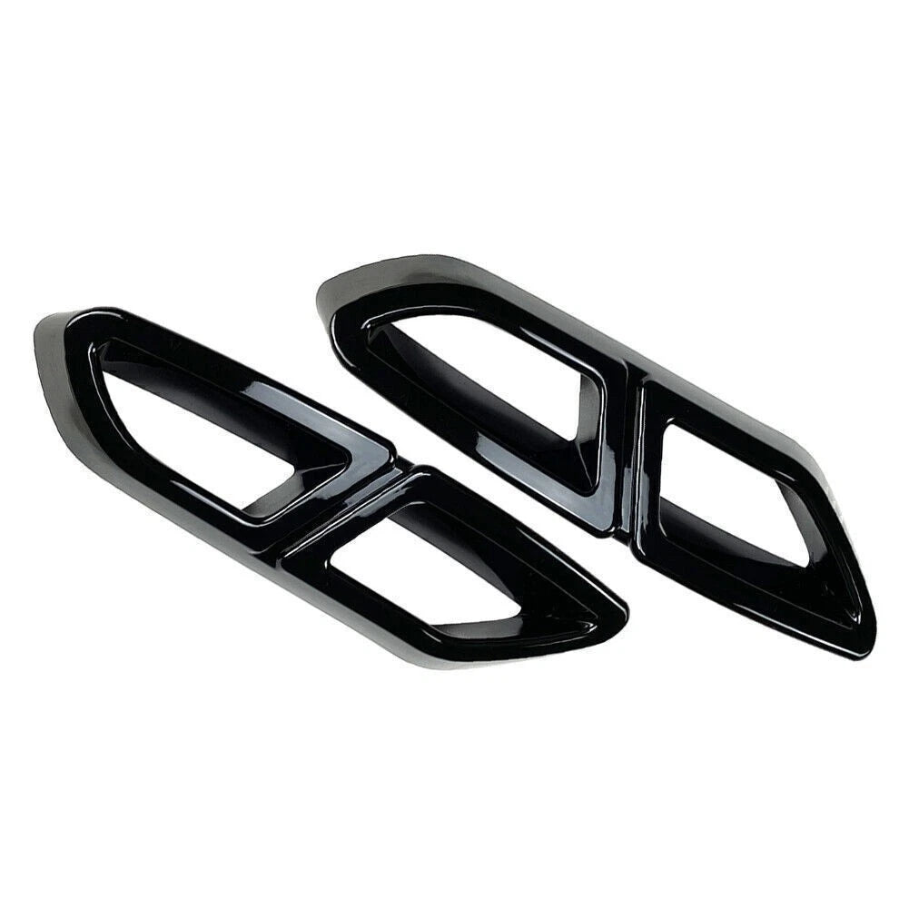 Glossy Black Rear Exhaust Muffler Tail Pipe Cover for VW Passat (2016-2019)