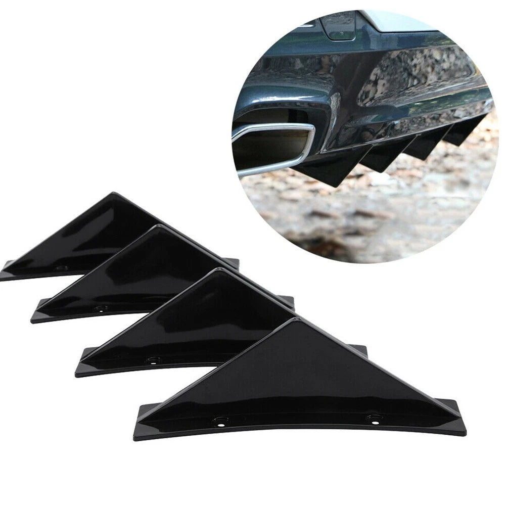 Rear-Bumper Diffuser Lip Splitter Fin Trim Cap for 300