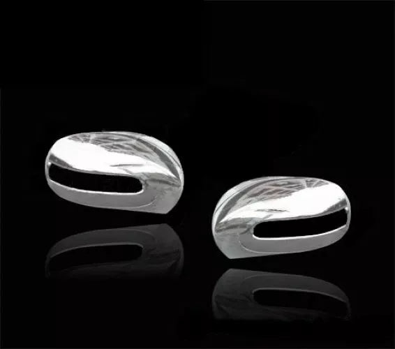 Chrome Side Door Mirror Covers for Mercedes C-Class W203 (2001-2006)
