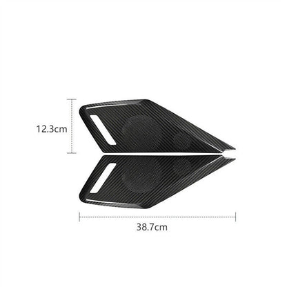 Carbon Fiber Door Audio Speaker Panel Cover for 2020-2023 Chevrolet Corvette C8
