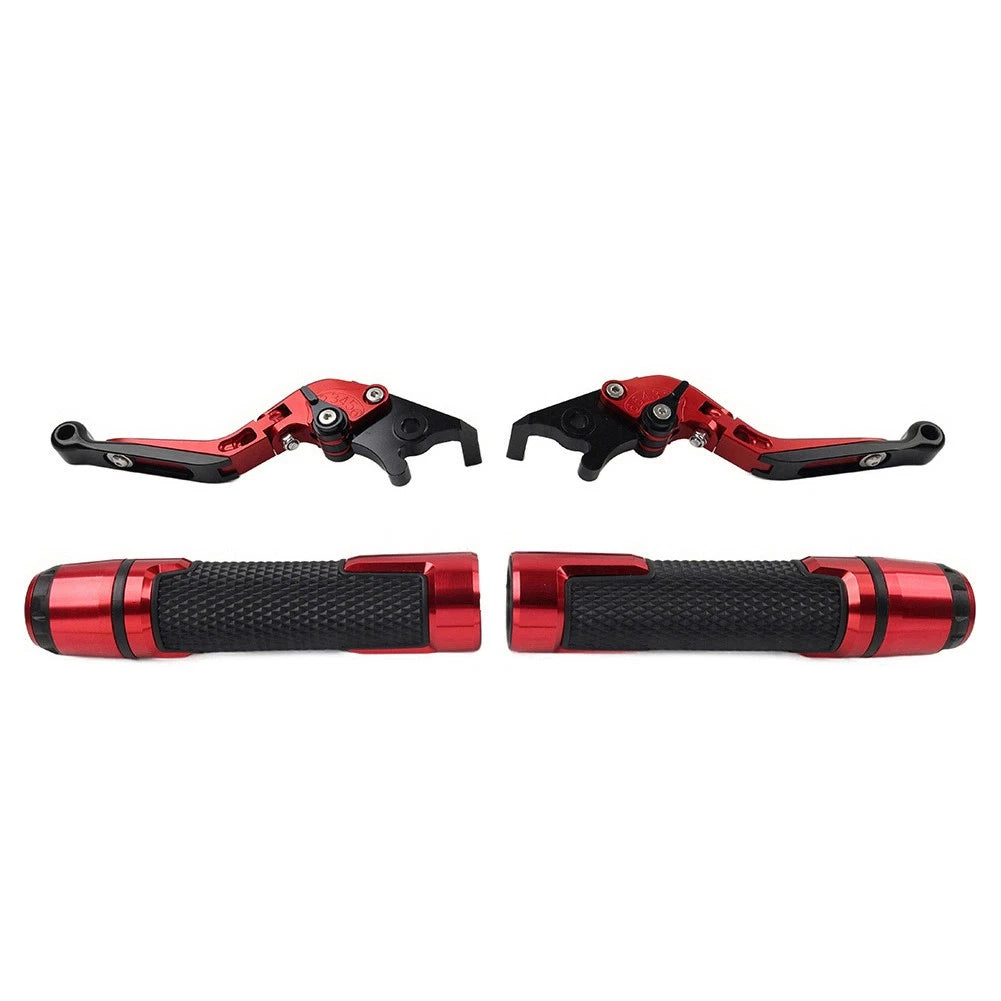CNC Brake Clutch Levers & Handlebar Grips Set for Thruxton R/Street Cup (2016-2023)