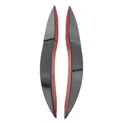 Glossy Black Front Bumper Side Air Vent Trim for 2008-2013 VW Golf 6 MK6