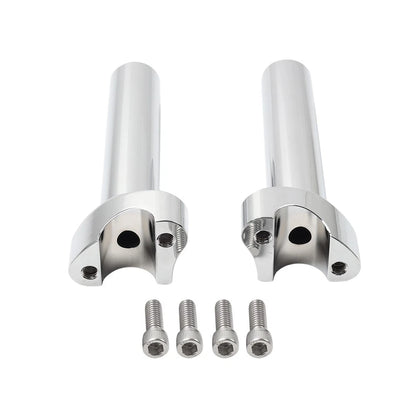 Chrome 6" Straight Handlebar Risers for Harley Heritage Softail Dyna FXD