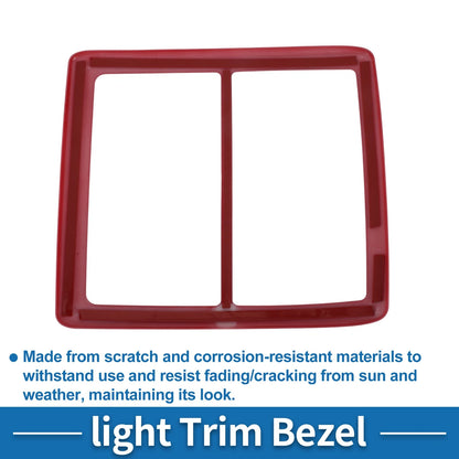 Front Row Headlight Trim Bezel for Toyota Tacoma (2016-2023) Red