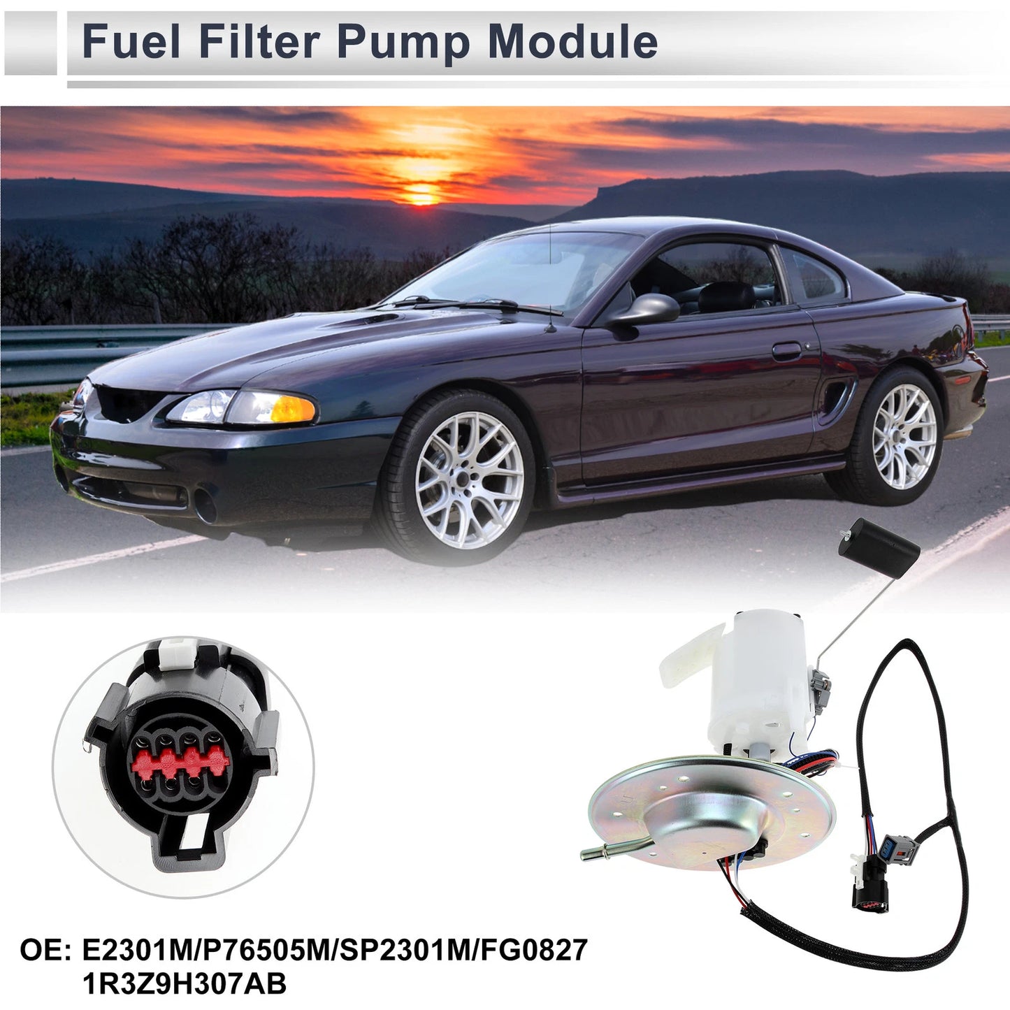 Fuel Pump Assembly for Ford Mustang 2001-2004 3.8L 3.9L 4.6L