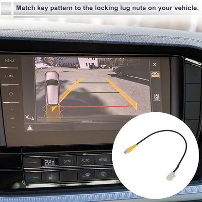 Rear View Camera Adapter Wire Harness Cable 1 Pcs RCA 4P for Toyota