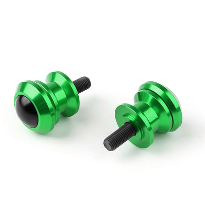 10mm CNC Swing Arm Spools Sliders Green for Kawasaki Ninja 250R ZX6R ZX10R (2008-2019)