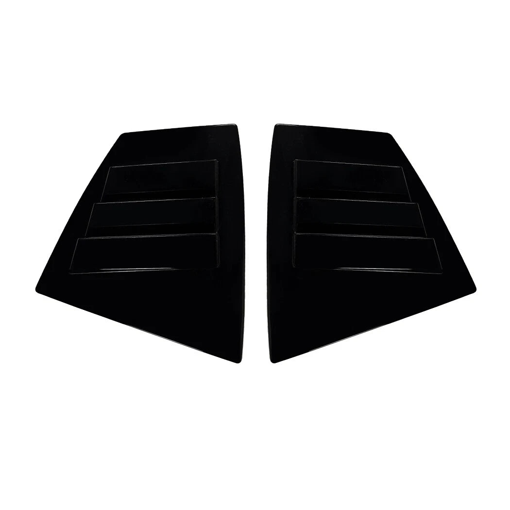 Gloss Black Side Rear Window Louver Cover for Subaru WRX STI VA (2014–2021)