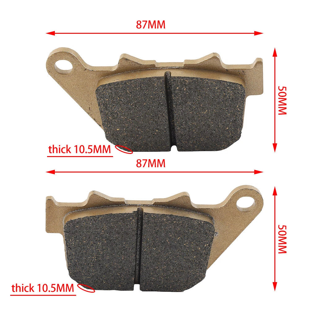 Rear Brake Pads for HARLEY DAVIDSON XL 883 R Sportster, XL 1200 C Custom (05-13)