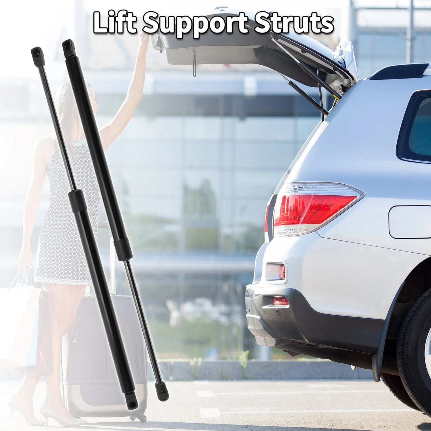 Rear Gate Lift Supports for Ford Edge 2007-2014 (2 x Struts) Limited SE SEL Sport