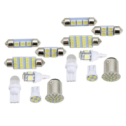 14pcs T10 LED Car Bulb Lamp Set for Interior Dome Map License Plate