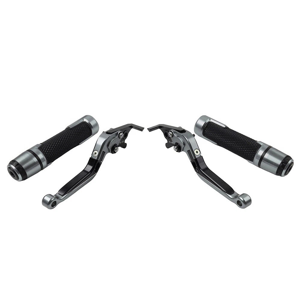 Titanium Extendable Brake Clutch Levers Grip Set for Kawasaki ZX6R (2005-2023)