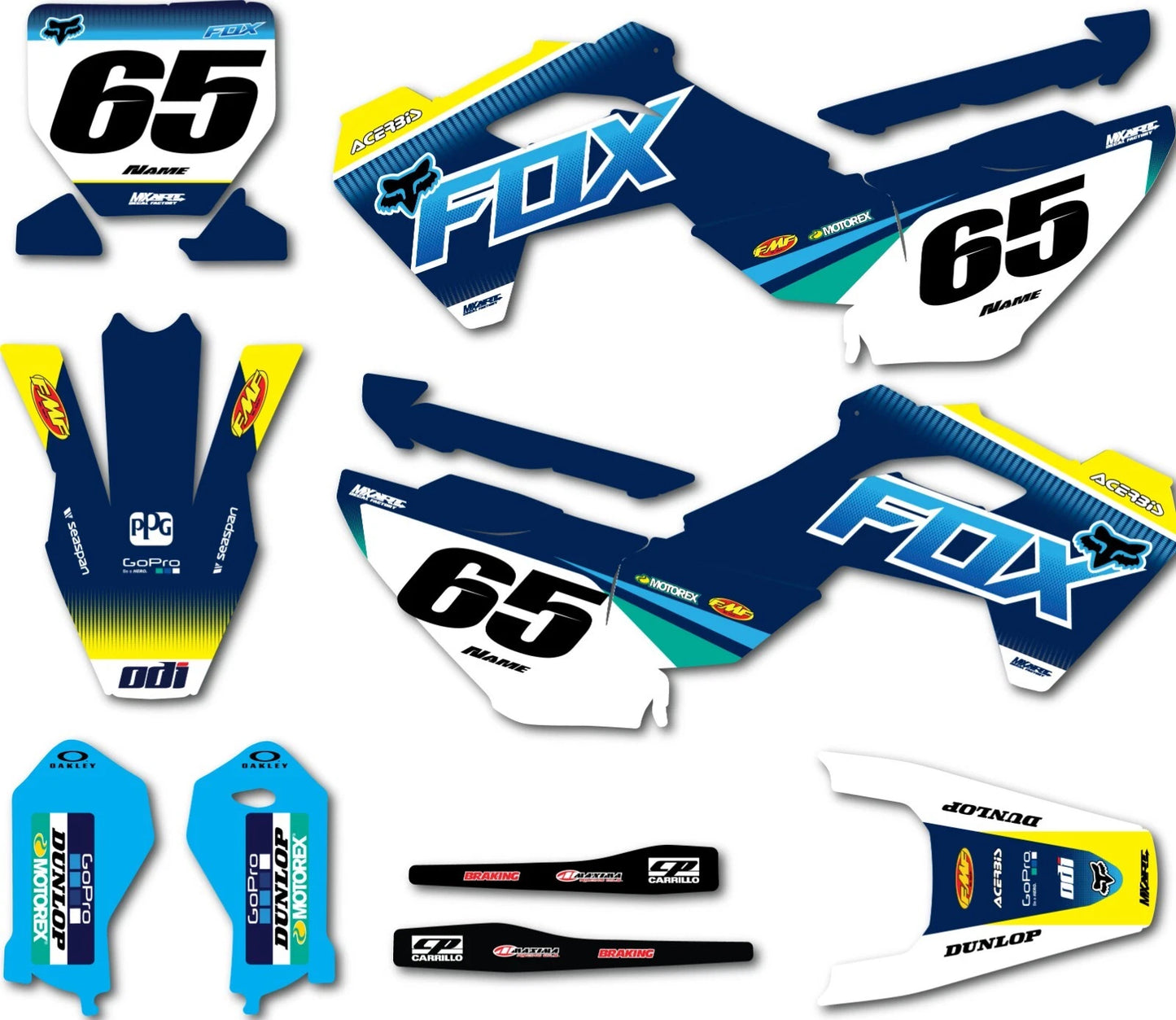 Foxy Style Decals Graphics Kit for Husqvarna TC 65 (2024-2026)