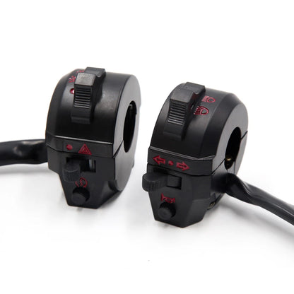 Pair 7/8" Motorbike Handlebar Switch Turn Signal Light Control for Honda CG125