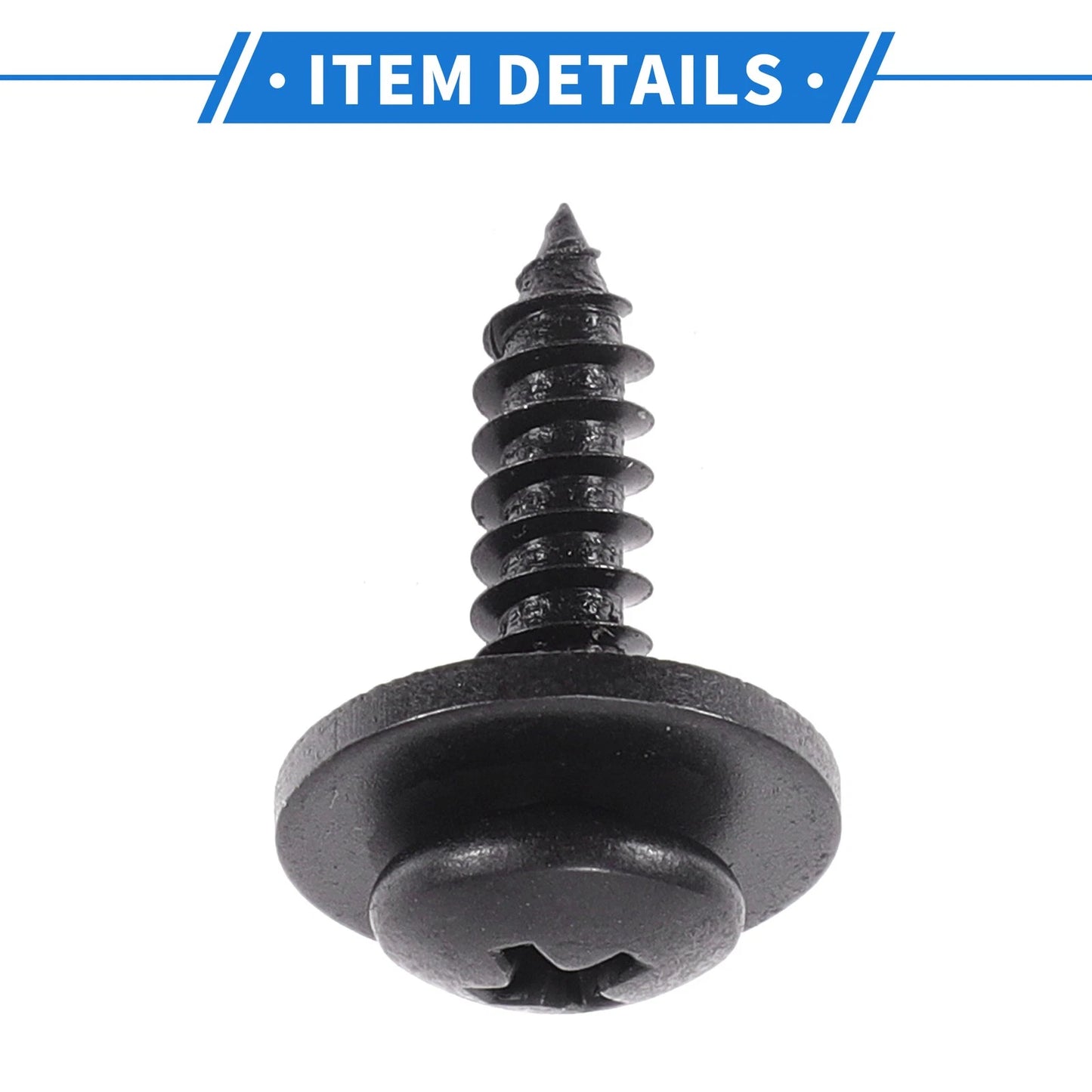 1 Car Fender Liner Splash Shield Bumper Cover Screws for Honda Accord (06-07)