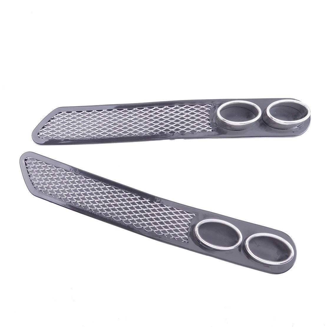 Universal Grey Rear Bumper Diffuser with Exhaust Tip for Car Model
