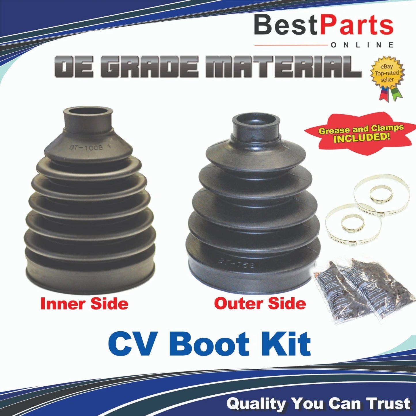 CV Axle Boot Repair Kit 4WD Inner & Outer for Honda CR-V (2015–2018)