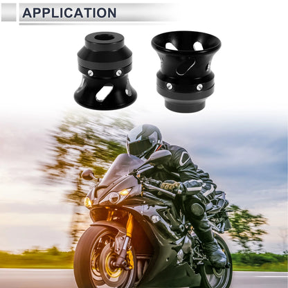 Motorcycle Slider Frame 14mm Aluminum Alloy 2 x Black for Make Model