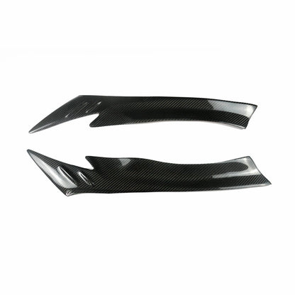 2 x Front Headlight Eyebrow Covers for Mazda CX-5 (2013-2016) Carbon Fiber