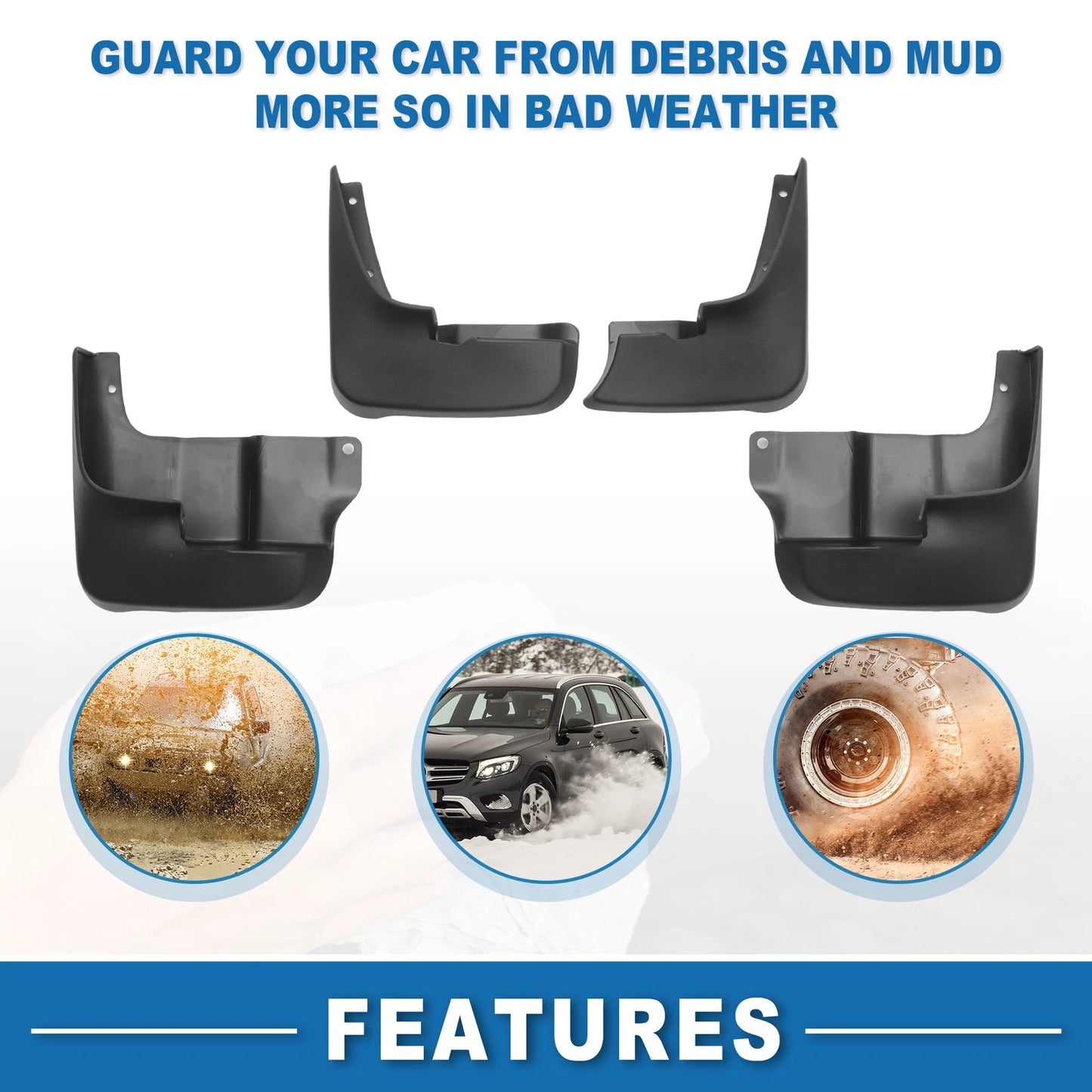 Mud Flap Splash Guard for Toyota Sienna (2004-2010)